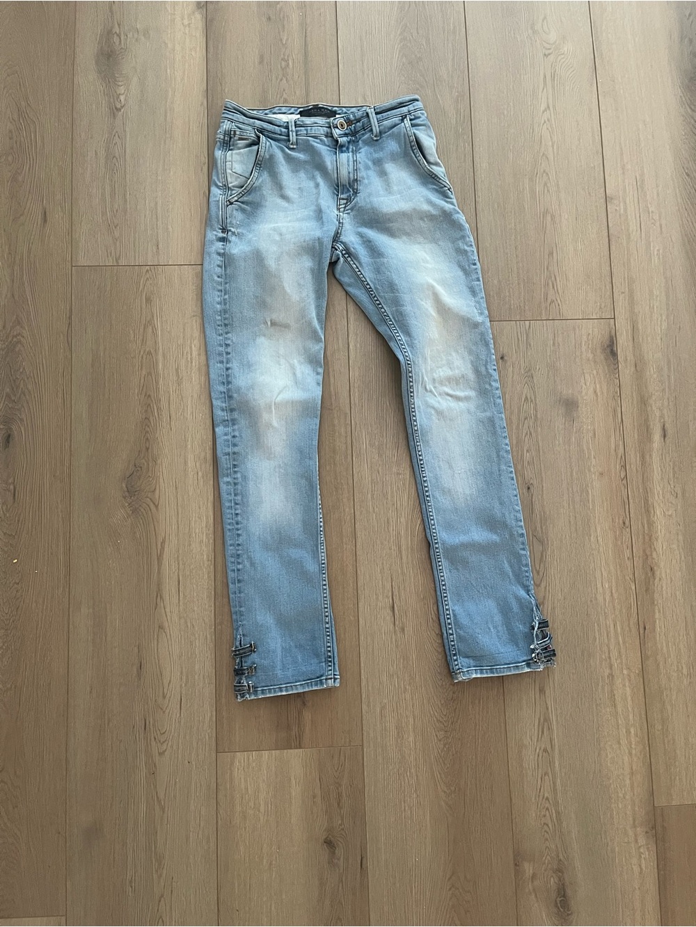 Zara Light Blue Men’s Slim Straight Jeans
